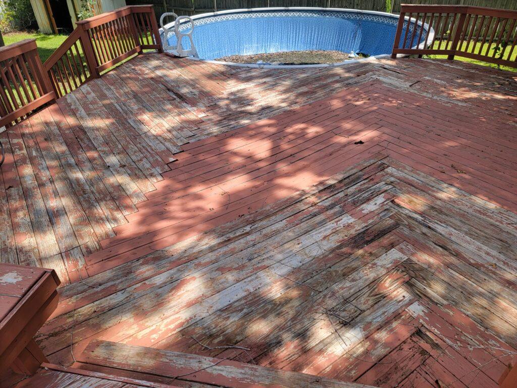 Deck Top Before