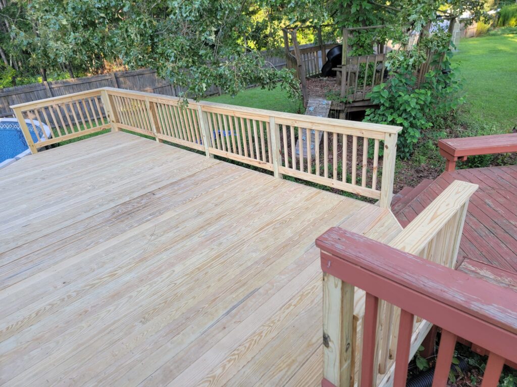 New Deck Hand Rails